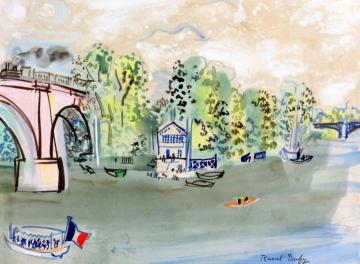 Regatta at Nogent-Le Perreux Artwork by Raoul Dufy