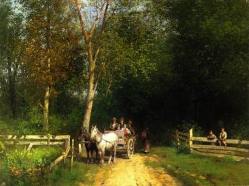 A Country Home Artwork by Herman Herzog