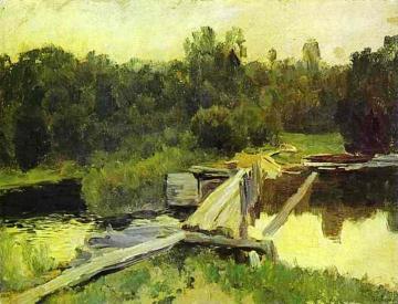 By the whirlpool. Study Artwork by Isaac Ilich Levitan