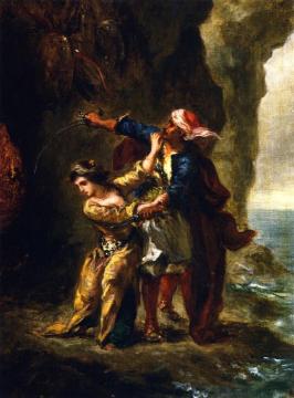 The Bride of Abydos Artwork by Eugène Delacroix