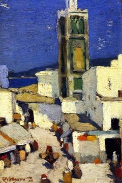 Great Mosque, Morocco Artwork by Clarence Gagnon
