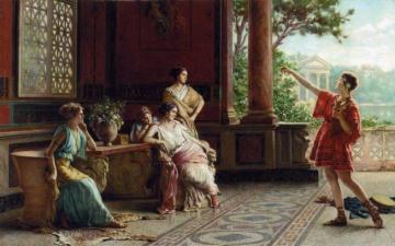 An Afternoons Amusements Artwork by Guglielmo Zocchi