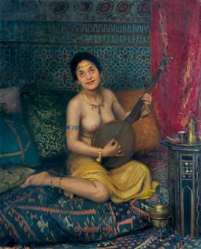 Moorish Musician Artwork by Victor Marais-Milton