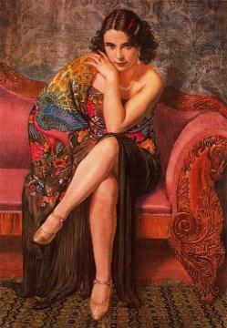 Peacock Shawl Artwork by George Owen Wynne Apperley