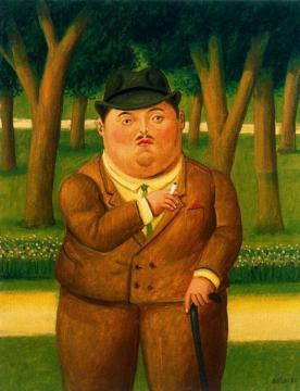 In The Park Artwork by Fernando Botero