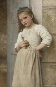Yvonne Sur Le Pas De La Porte Artwork by William Adolphe Bouguereau