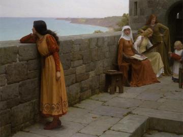 The Hostage Artwork by Edmund Blair Leighton
