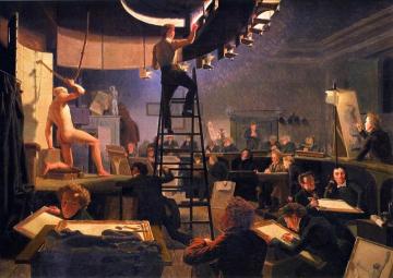 Model Class At The Copenhagen Academy(1826) Artwork by Wilhelm Bendz