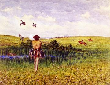 Duck Hunting on the Prairie Artwork by William George Richardson Hind