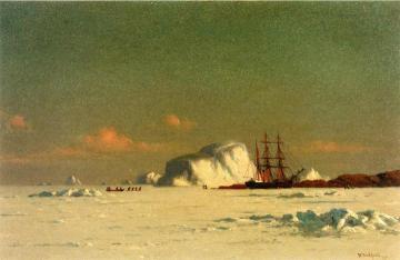 In the Arctic Artwork by William Bradford