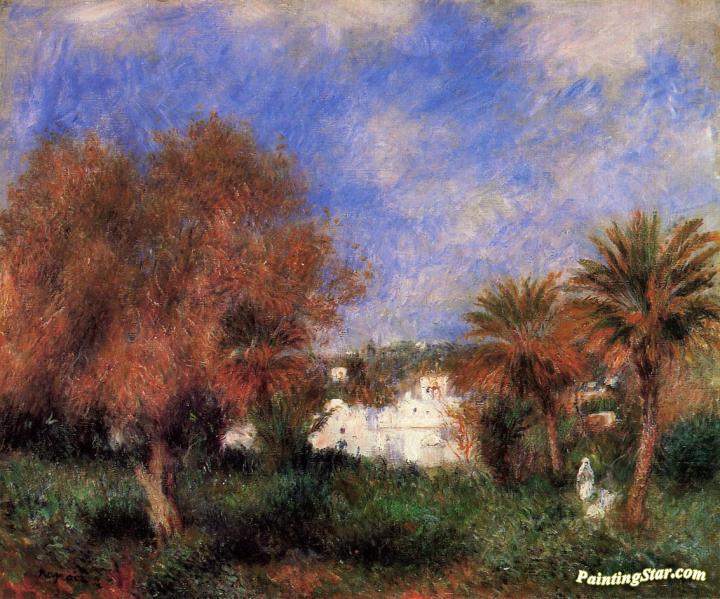 The Garden of Essai in Algiers Artwork by Pierre Auguste Renoir