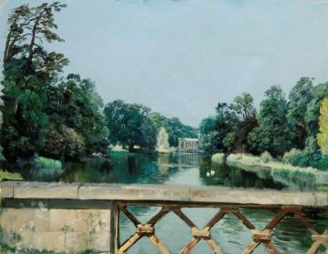 The Dairy Bridge Looking Towards The Palladian Bridge, Wilton Park, Wiltshire Artwork by Rex Whistler