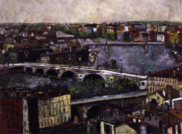The Garonne River and Bridges at Toulouse Artwork by Maurice Utrillo