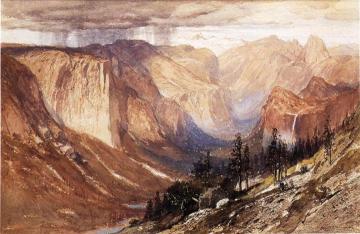 Yosemite Valley, California Artwork by Samuel Colman Jr.
