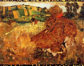 Woman in the Countryside Artwork by Edouard Vuillard