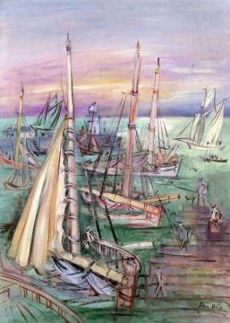 Fishing Port Artwork by Jean Dufy