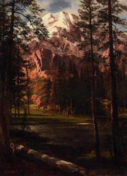 Mountain Lake Artwork by Albert Bierstadt