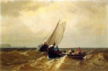 Fishing Boat in the Bay of Fundy Artwork by William Bradford