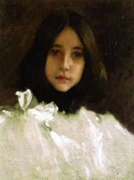 Head Of A Girl Artwork by William Merritt Chase