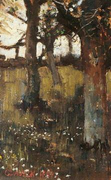 Trees Artwork by Sir George Clausen