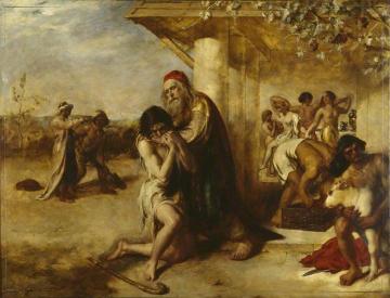 The Repentant Prodigal's Return To His Father Artwork by William Etty