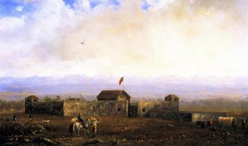 Sutter's Fort as It Appeared in 1846 Artwork by Norton Bush