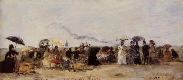 Trouville, Beach Scene Artwork by Eugène-Louis Boudin