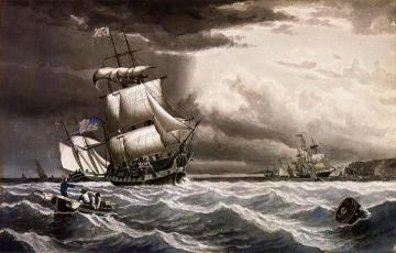 Breezy Day off a Headland Artwork by William Bradford