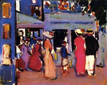 Before A Café: Paris Artwork by John Duncan Fergusson
