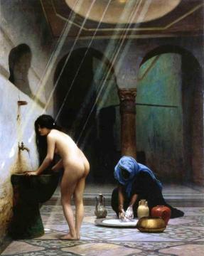 A Moorish Bath Artwork by Jean Leon Gerome