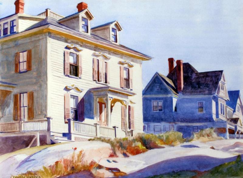 Gloucester Houses Artwork by Edward Hopper