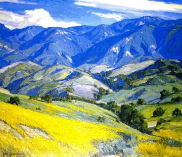 Santa Ynez Mountains Artwork by Carl Oscar Borg