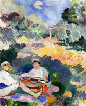 Gymnasts Artwork by Raoul Dufy