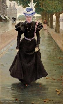 Elegant Copenhagen Girl Artwork by Paul Gustave Fischer