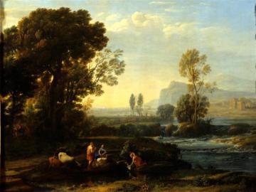 Landscape with the Rest on the Flight to Egypt Artwork by Claude Lorrain