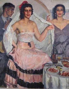 Andalusian Festival Artwork by José Cruz Herrera