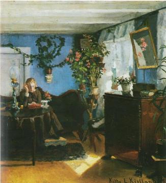 Blue Interior Artwork by Kitty Kielland