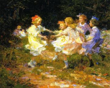 Ring Around the Rosey Artwork by Edward Potthast