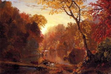 Autumn In North America Artwork by Frederic Edwin Church