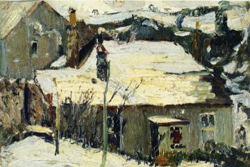 Winter in Brittany Artwork by Richard Haley Lever
