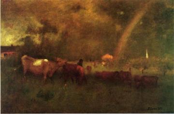Shower on the Deleware River Artwork by George Inness