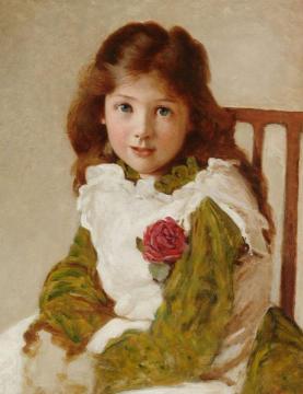 Portrait Of The Artist’s Daughter Artwork by George Dunlop Leslie