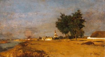 By the River Tisza at Szolnok Artwork by Tina Blau