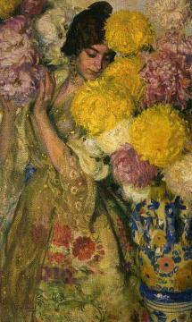 Entre flores Artwork by Jose Mongrell Torrent