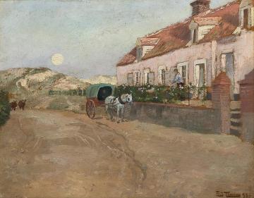 Evening in Camiers Artwork by Fritz Thaulow