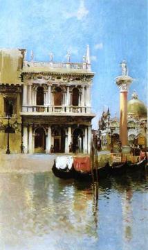 The Libreria, Venice Artwork by Robert Frederick Blum