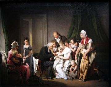 The Vaccine Artwork by Louis Leopold Boilly