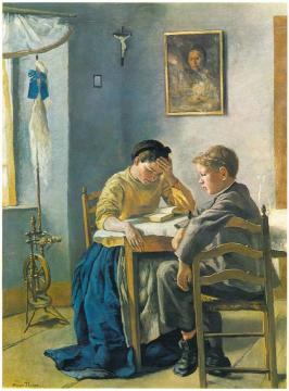 The Siblings Artwork by Hans Thoma