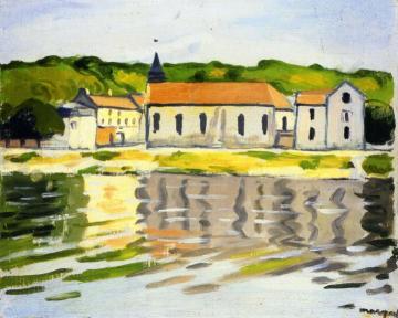 The Seine at Herblay, Autumn Artwork by Albert Marquet