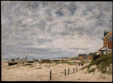 The Inlet at Berck Artwork by Eugène-Louis Boudin